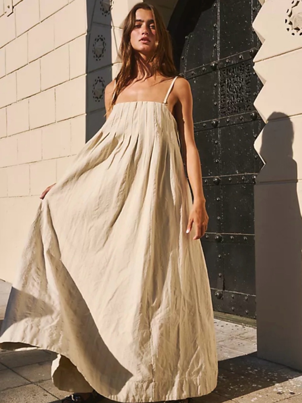 All For Sun Free People Maxi Dress with removable Spaghetti Straps - Picture 5 of 6